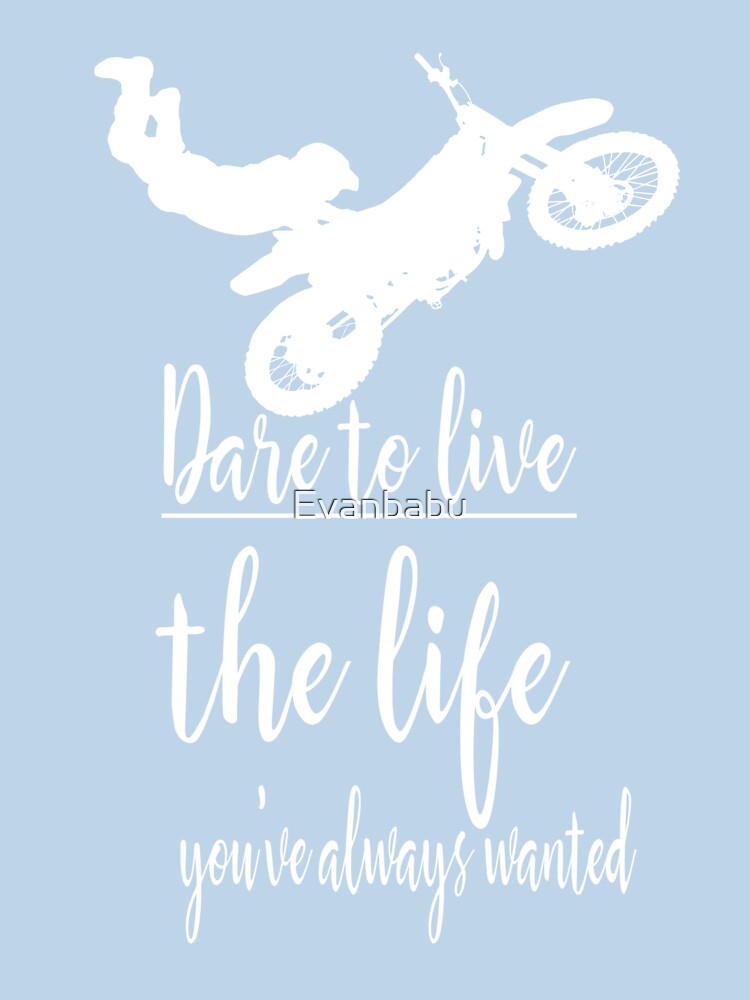 Dare to live the life by Evanbabu Unisex , , , Long Sleeve Tee