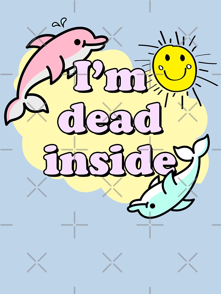 I'm Dead Inside by Medlin Arts Unisex , , , Long Sleeve Tee