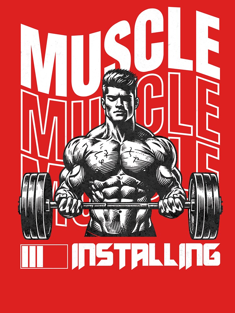 Muscle Installing - Bodybuilding Progress & Gym Motivation by Abaseen Unisex , , , Long Sleeve Tee