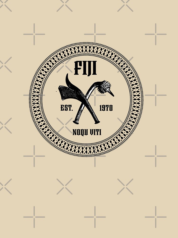 Noqu Viti - Fiji Tapa Designs pattern by Kalawa Studio Unisex , , , Long Sleeve Tee