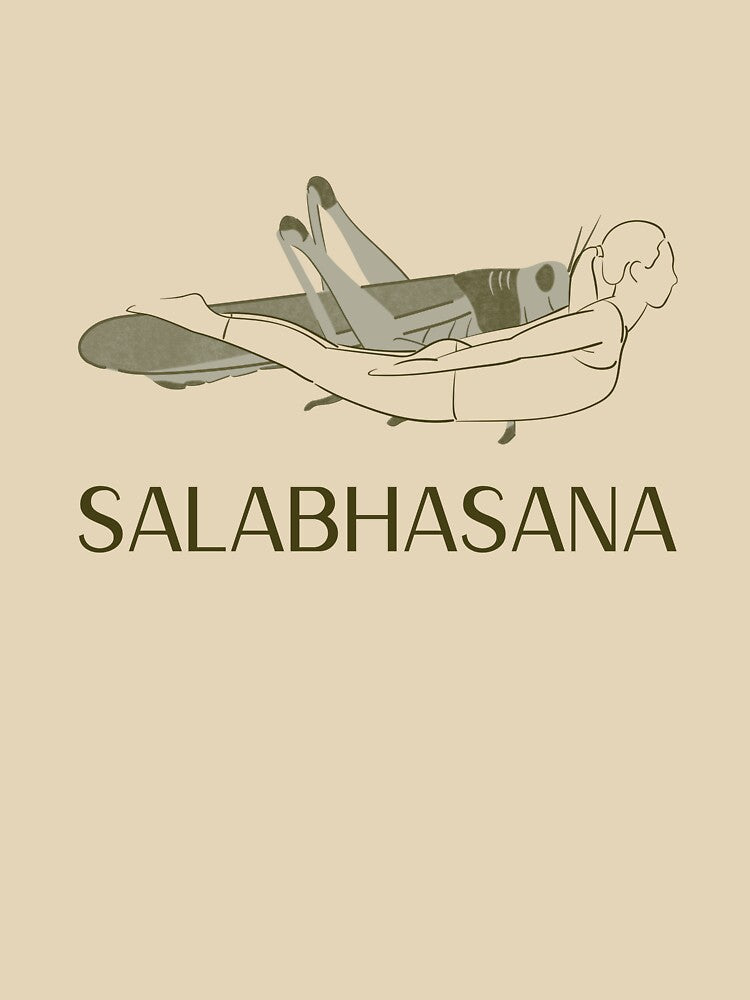 Locust Yoga Pose Salabhasana – Strength and Balance Yoga Design by WellspringXflow Unisex , , , Long Sleeve Tee