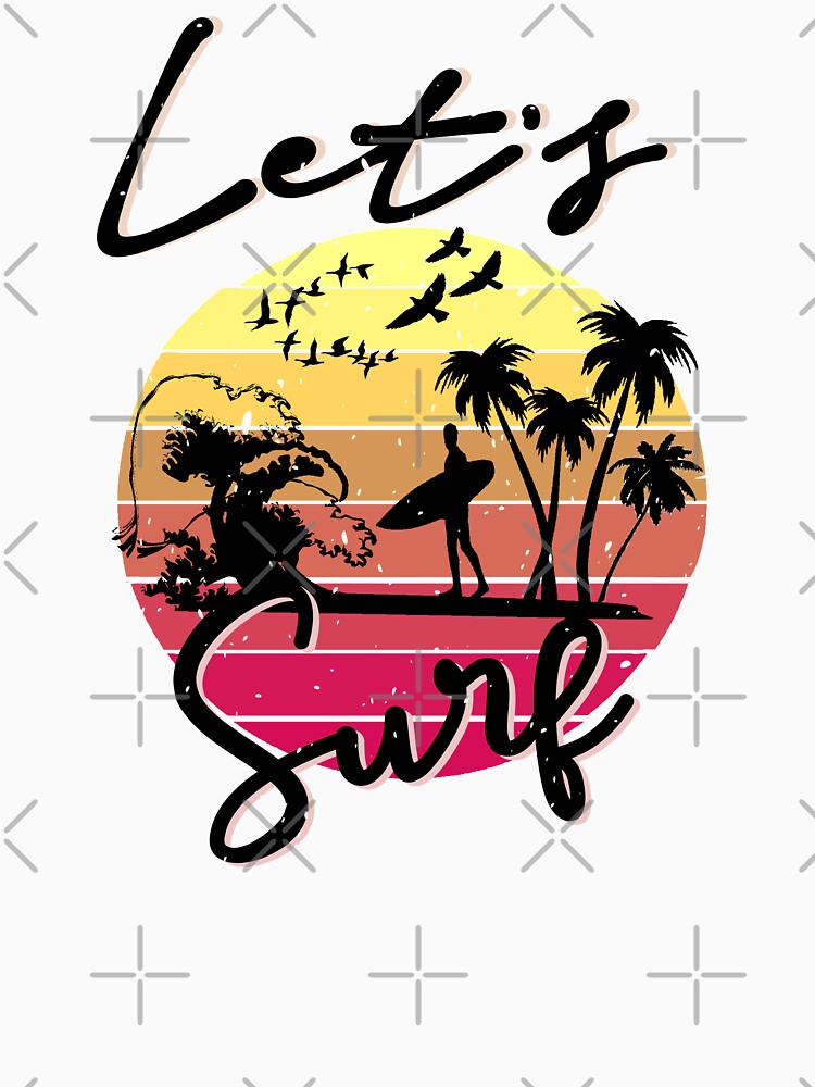 Let s surf - Vintage beach summer vibe by Soul  ArtLove
