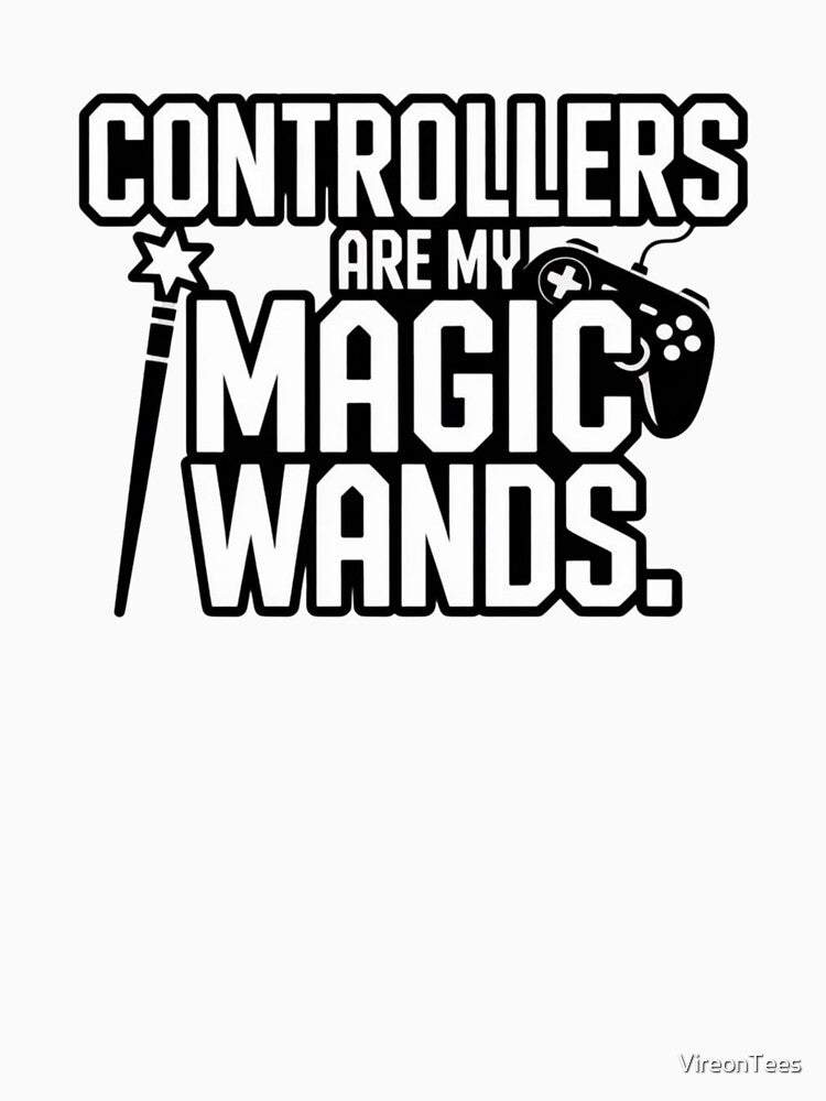 Controllers Are My Magic Wands by VireonTees Unisex , , , Long Sleeve Tee