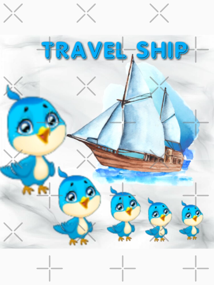 Travel Ship by Moni3572 Unisex , , , Long Sleeve Tee