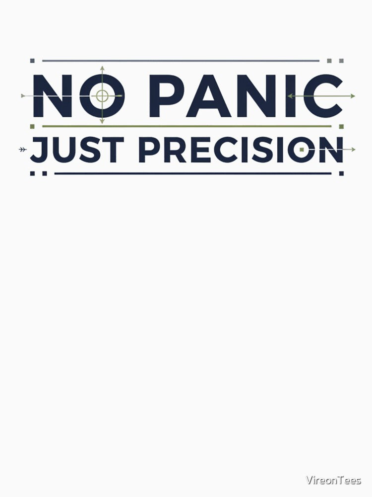 No Panic, Just Precision – Gamer Focus Quote by VireonTees Unisex , , , Long Sleeve Tee