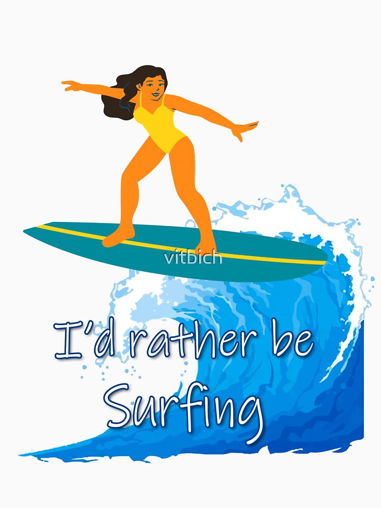 Id rather be Surfing by OCNau Unisex , , , Long Sleeve Tee