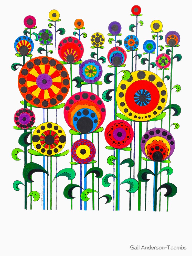 Circle Garden by Gail Anderson-Toombs Unisex , , , Long Sleeve Tee