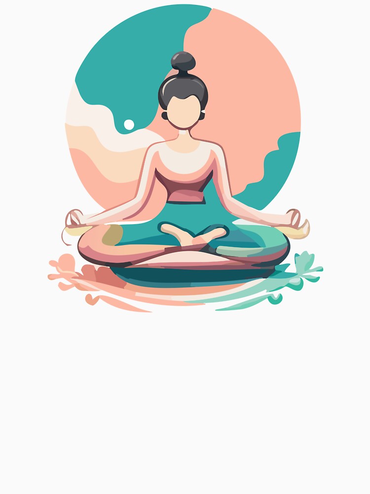 A girl doing meditation. by friadesign
