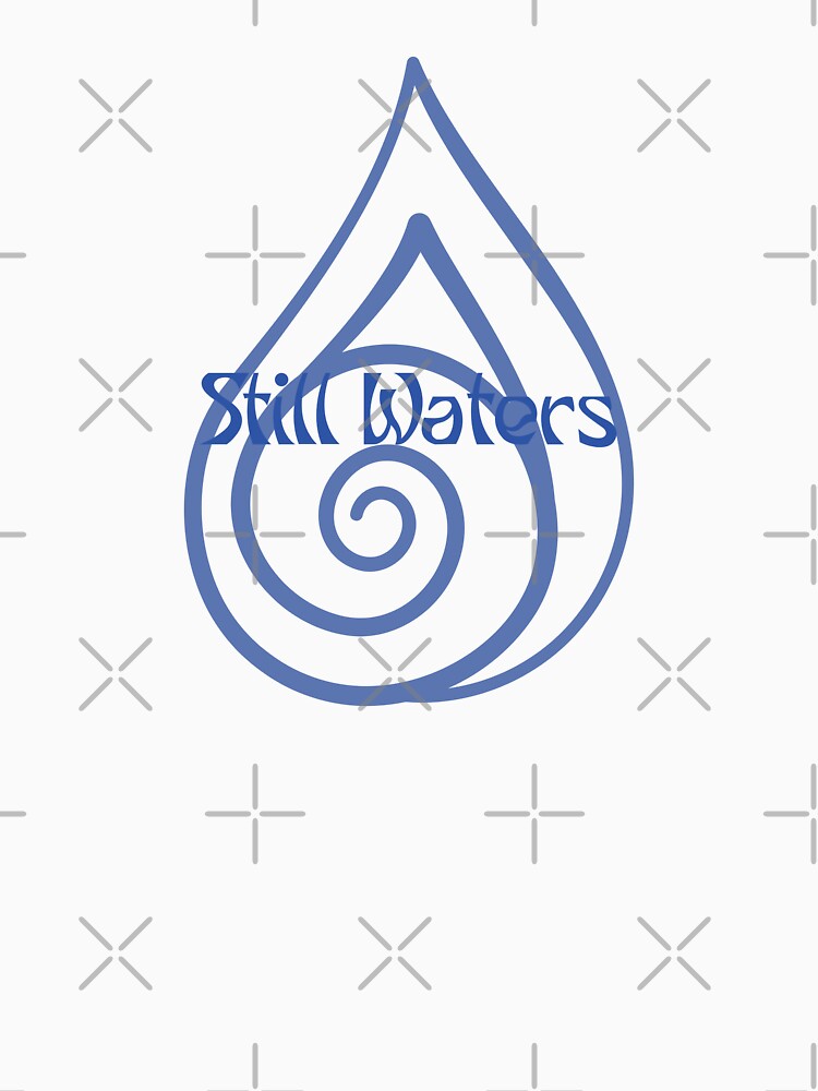 Still Waters Peace Yoga Teardrop Spiral by B-Smith-Apparel
