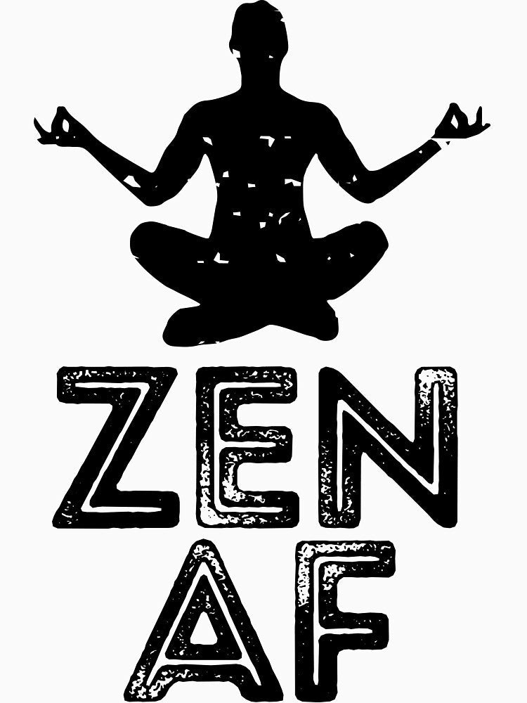Zen AF by RedYolk Unisex , , , Long Sleeve Tee