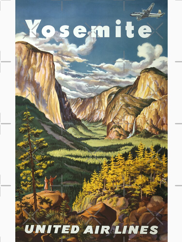 visit Yosemite - vintage by VintageQrator Unisex , , , Long Sleeve Tee