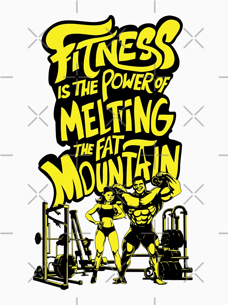 Fitness is the Power of Melting the Fat Mountain V10 by BDLuck2021 Unisex , , , Long Sleeve Tee