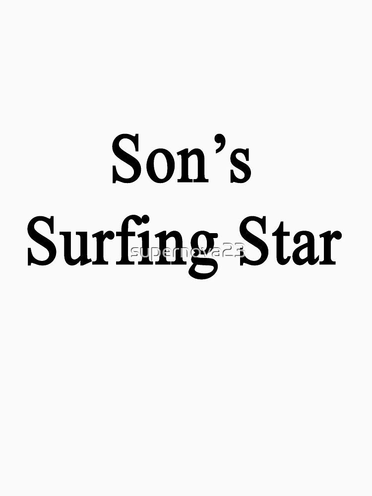 Son's Surfing Star by supernova23 Unisex , , , Long Sleeve Tee