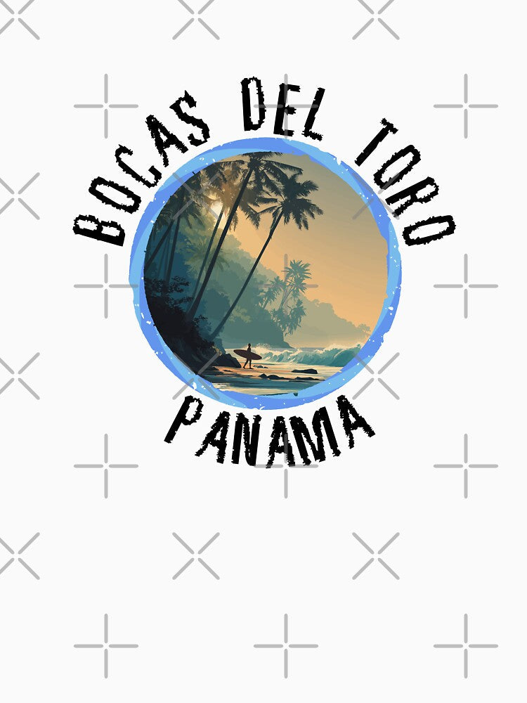 Bocas del Toro - Panama (with Black Lettering) by VelvetRoom Unisex , , , Long Sleeve Tee