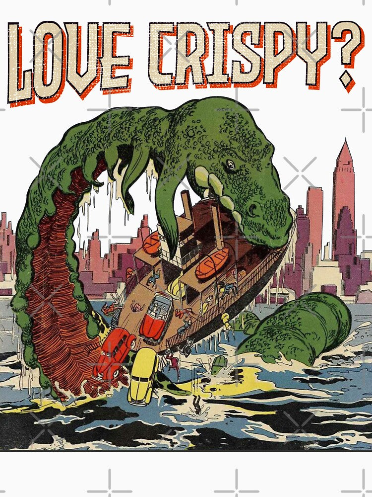 Vintage Sea Monster Worm Retro Ship Wreckage Horror Poster Halloween Gift by TheAplus