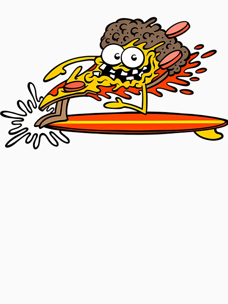 Surfing pizza! by Baby-Care Unisex , , , Long Sleeve Tee