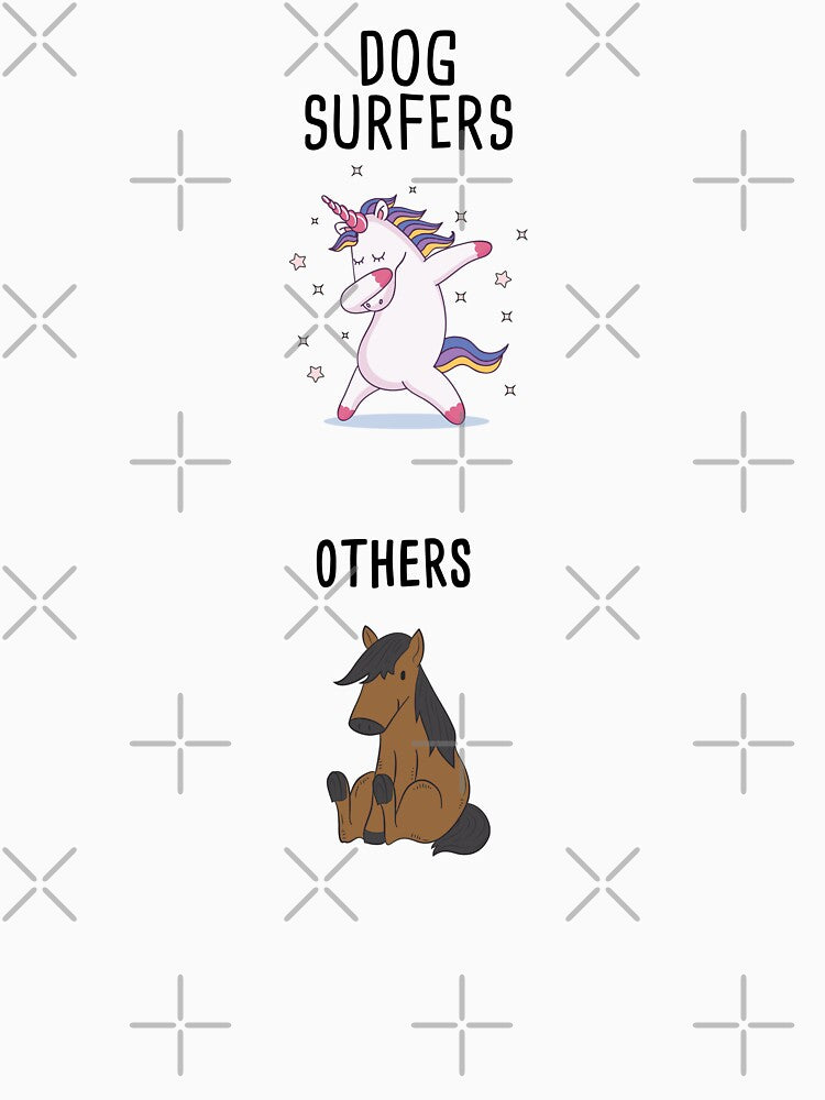Dog Surfers vs. Other People by orlumbuspirate Unisex , , , Long Sleeve Tee
