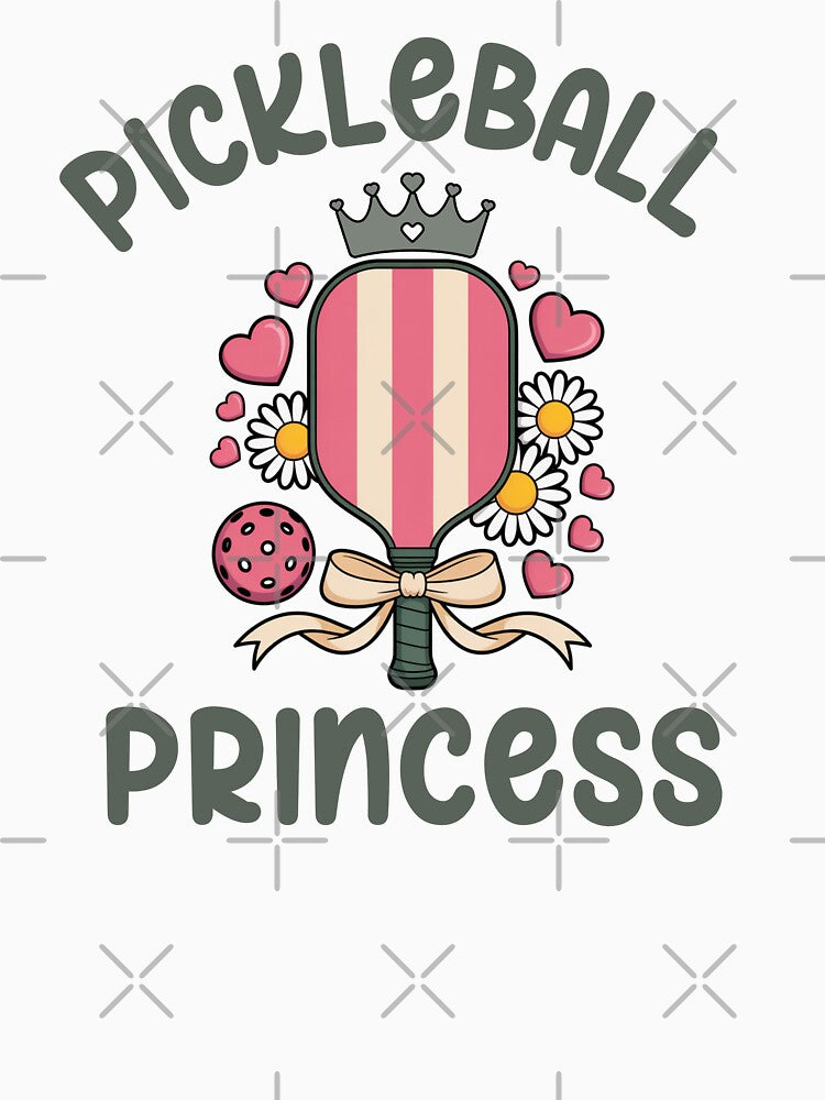 Pickleball Princess - Retro Preppy Sport Graphic by Wennebabs