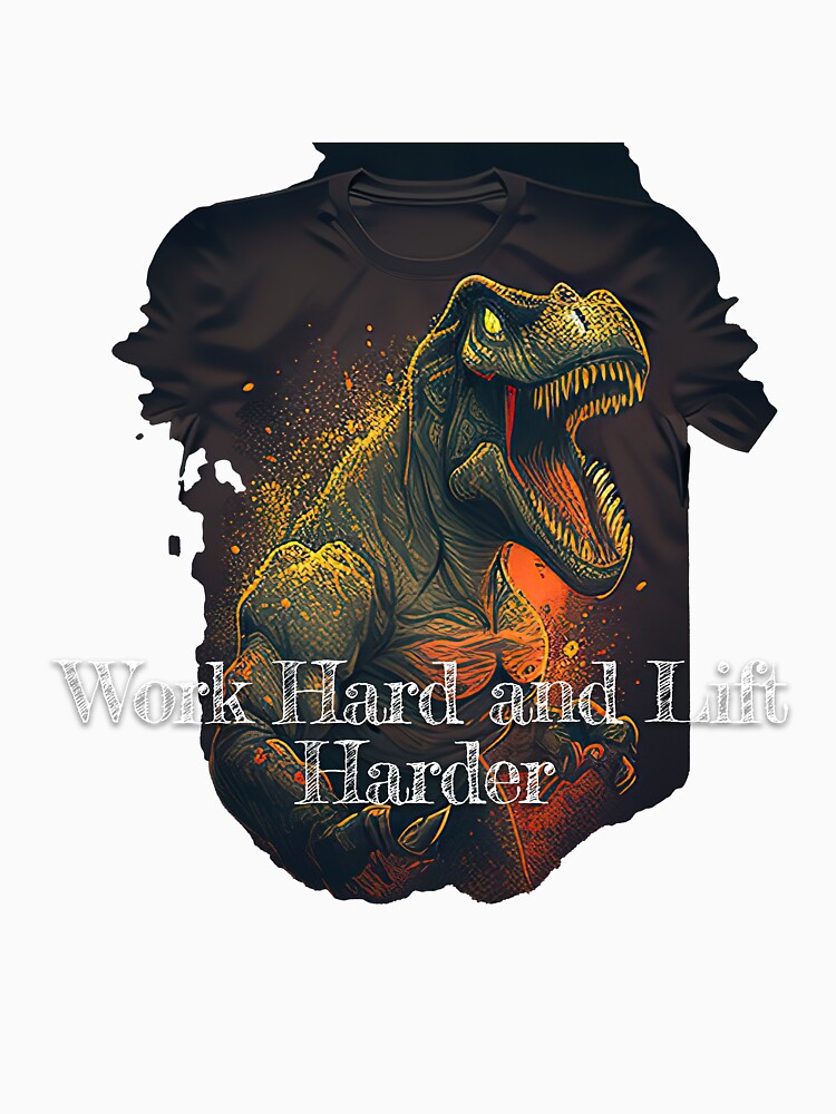 XWork Hard and Lift HarderDesignBodybuilding Fitness Gym Workout Exercise Merch Print Design by tengamerx
