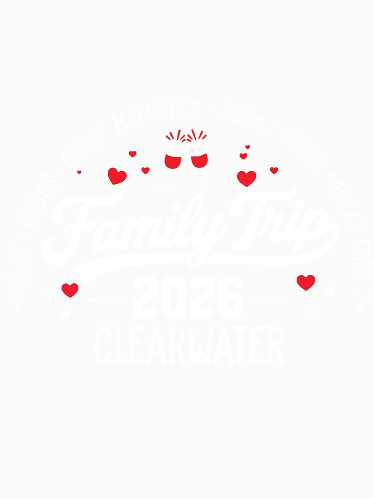 Clearwater 2026 Family Vacation Matching Trip Beach Summer Design by kiralynstration