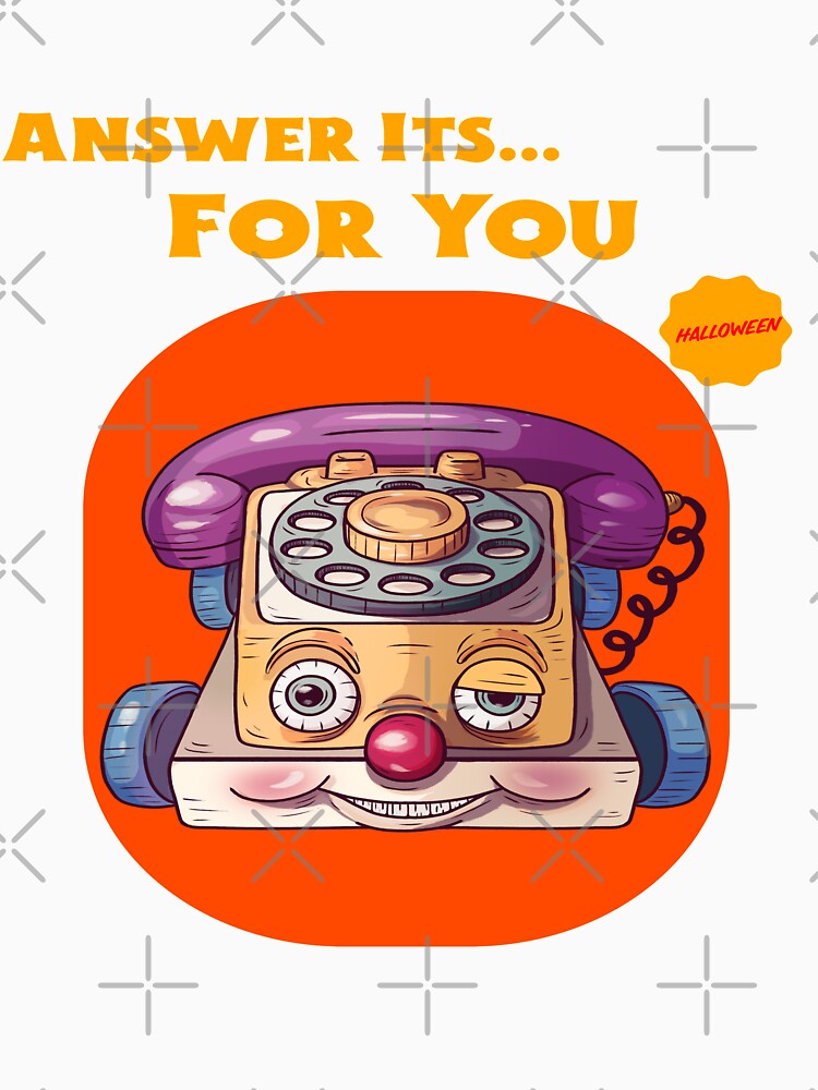 Answer Its for you - Halloween Creepy Antique Retro Vintage Kids Toy for Tshirts to Stickers by LMcDs