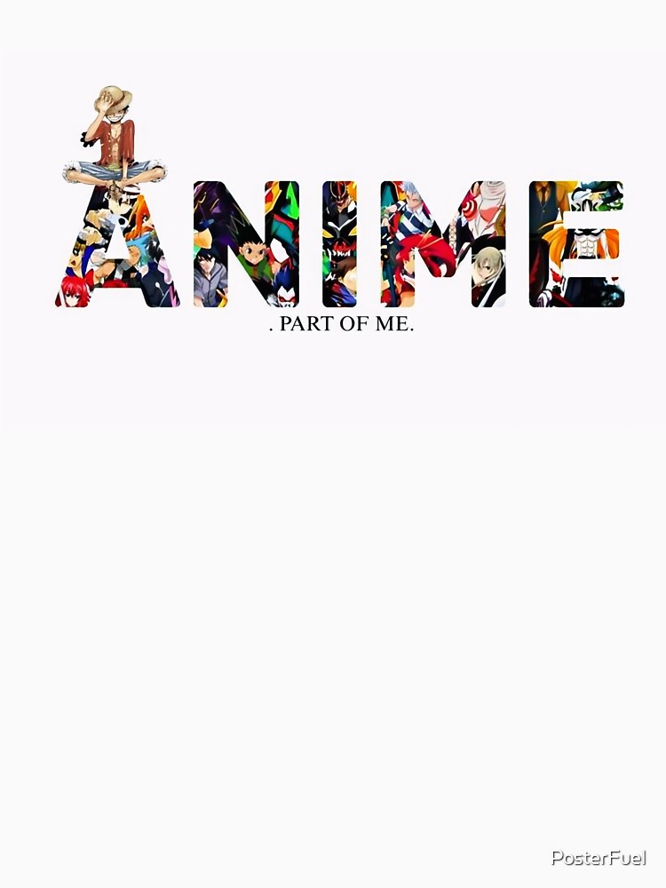 Anime Is Part of Me – Emotional Otaku Quote Aesthetic Design by PosterFuel Unisex , , , Long Sleeve Tee