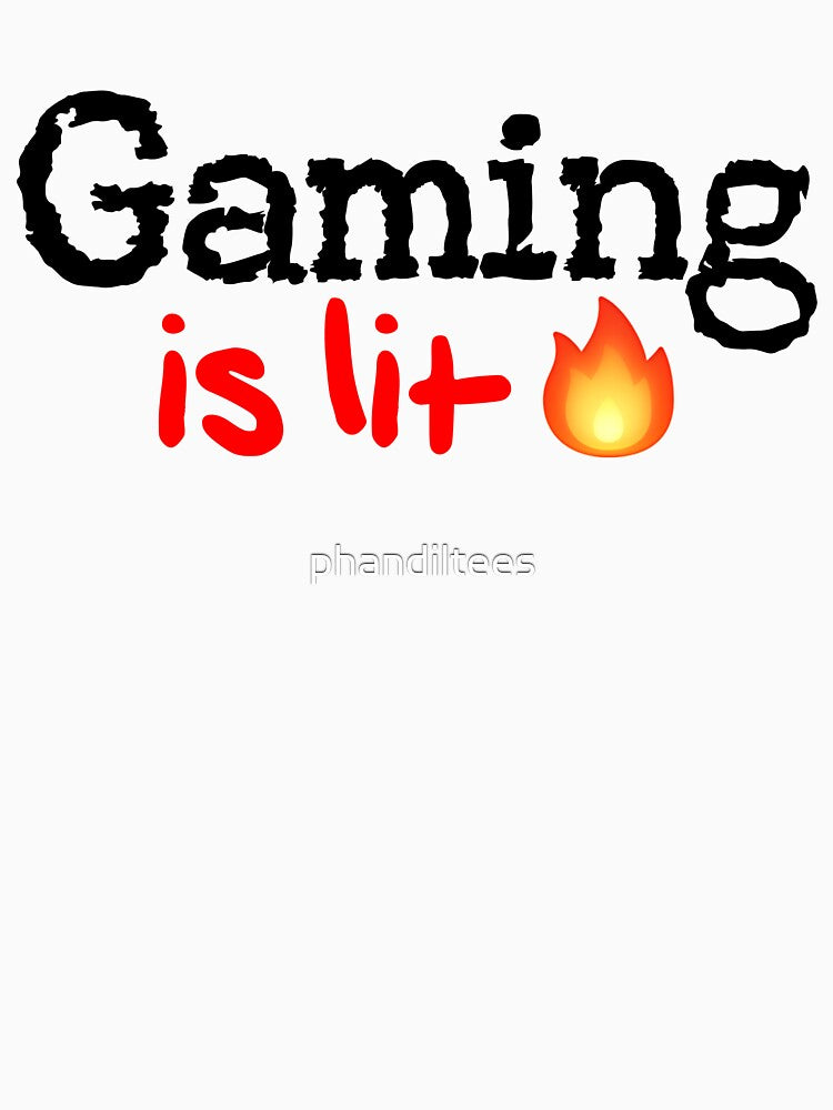 Gaming is Lit! by DoodleDashCollective Unisex , , , Long Sleeve Tee