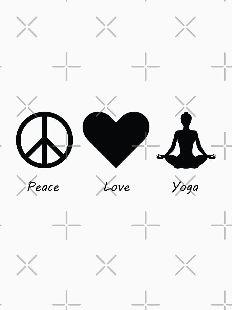 Peace, Love, Yoga. Perfect yoga gift for those that love yoga! by almeapparel Unisex , , , Long Sleeve Tee