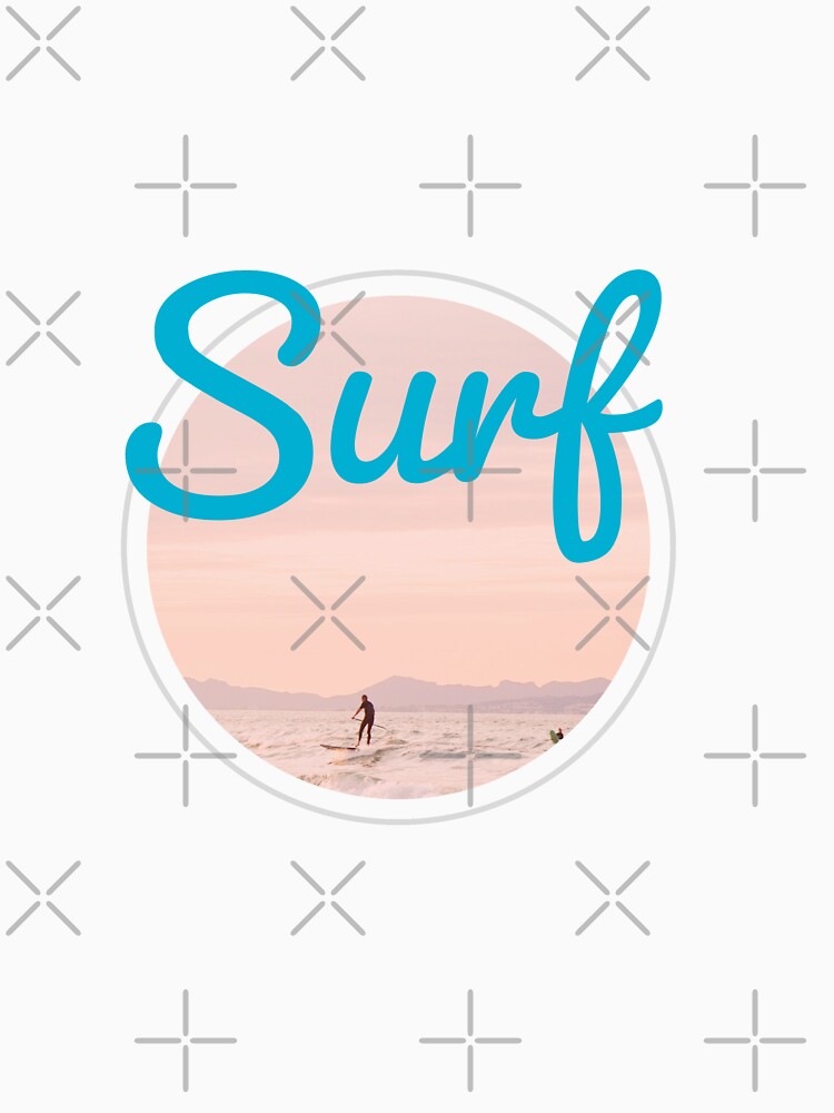 SURF - SURFING - Circle - BEST SURFING - blue - unique photography by Tropical Blood Unisex , , , Long Sleeve Tee
