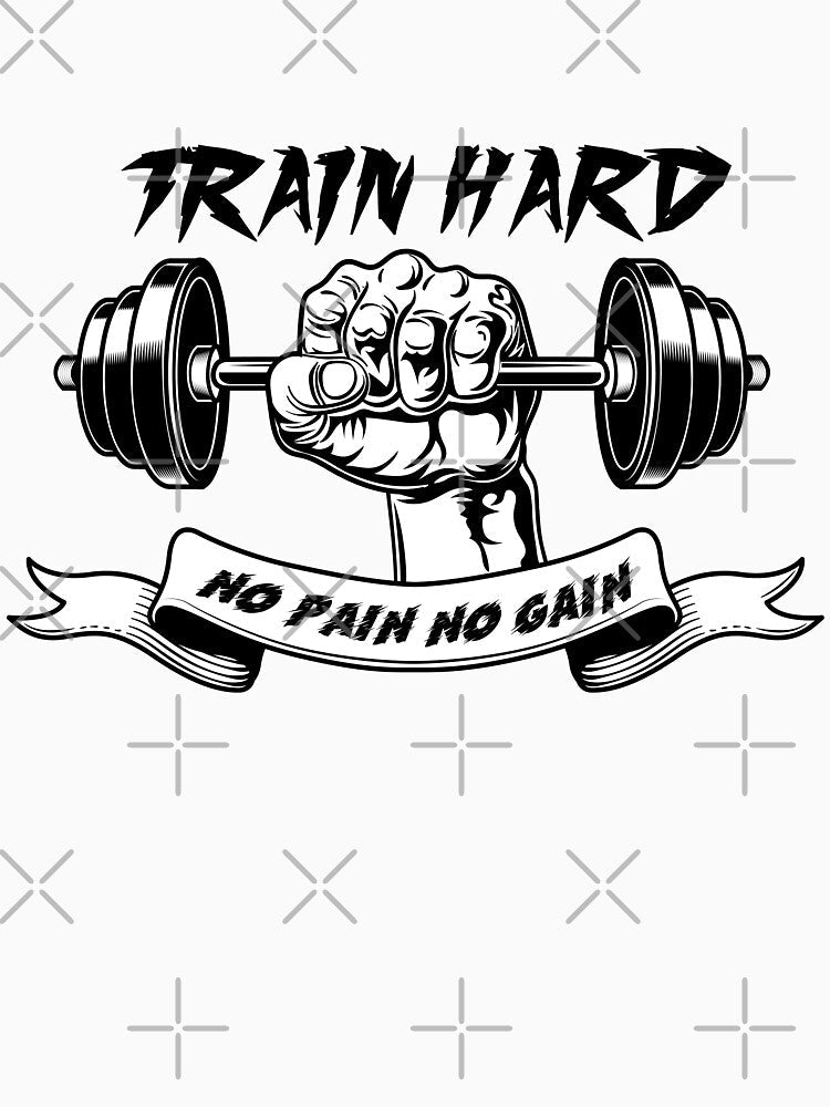 Train hard - no pain no gain by SHINIGAMI-SHOP Unisex , , , Long Sleeve Tee