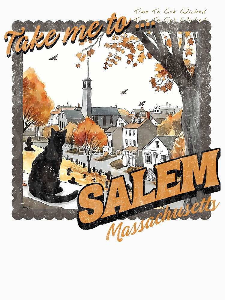 Take me to Salem Sweatshirt, Salem Massachusetts Shirt, Girls Trip Salem by Suzu Comena