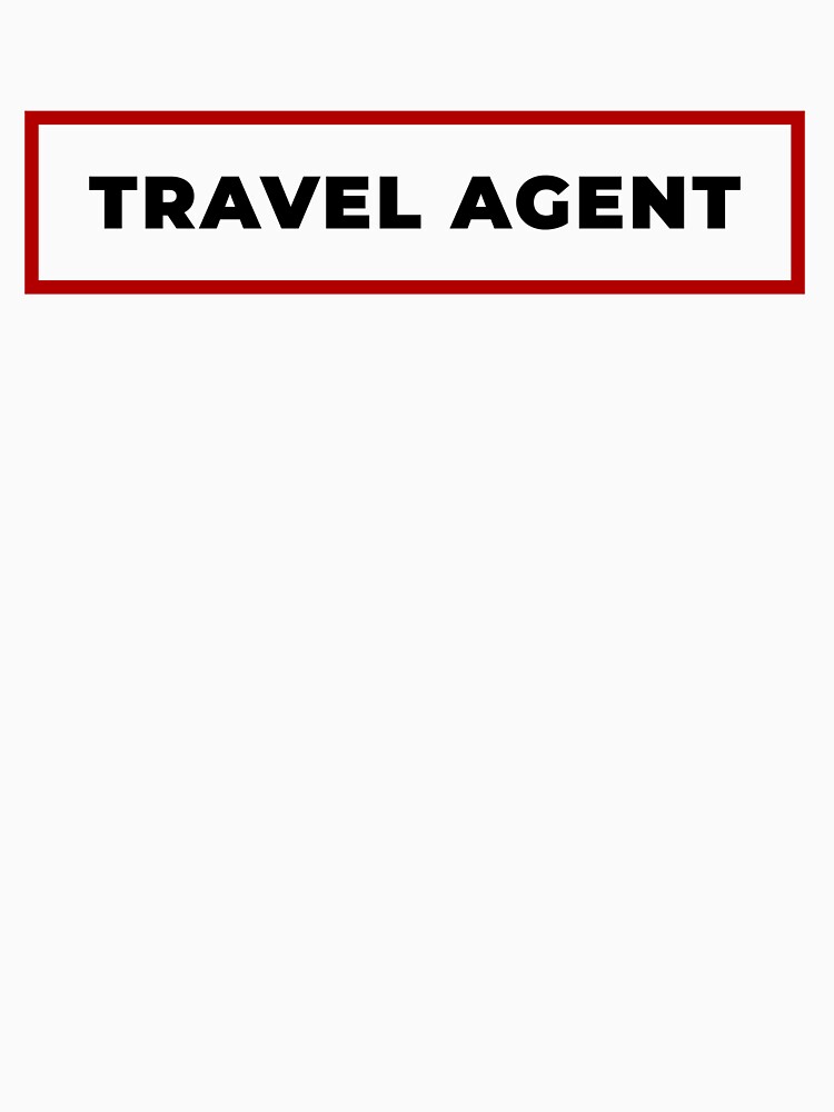 Travel agent with red frame by SVPOD Unisex , , , Long Sleeve Tee
