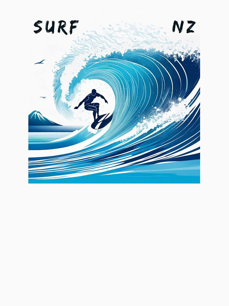 Surfing New Zealand by JackFreestone Unisex , , , Long Sleeve Tee