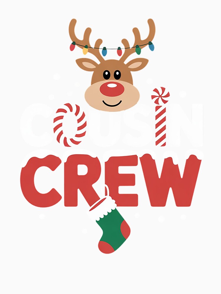 Cousin Crew Christmas Kids Cousins Christmas Matching Family by RayArmstrong