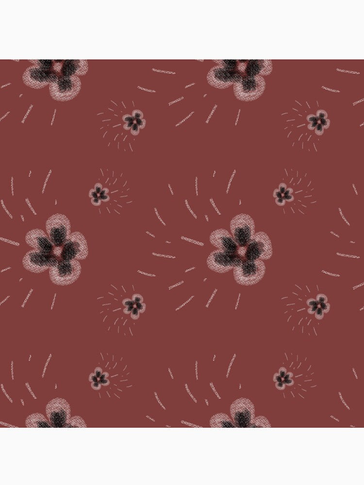 Flower flora stroke sketch pastel red pattern by Yana Mustafina | Boho Soulful Designs Unisex , , , Long Sleeve Tee