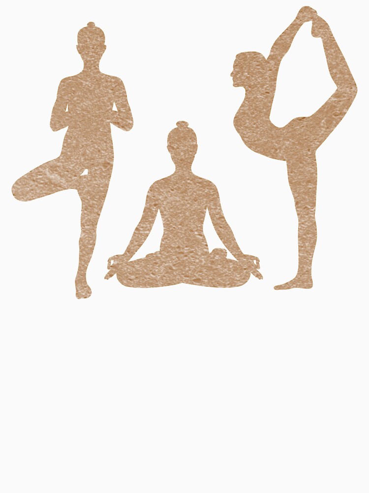 Three Yoga Poses: Tree, Lotus, and Dancer by Laanas55 Unisex , , , Long Sleeve Tee