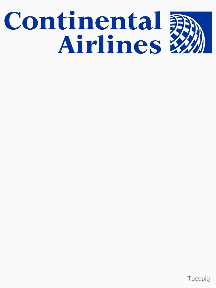 Continental Airlines by Tacopig Unisex , , , Long Sleeve Tee
