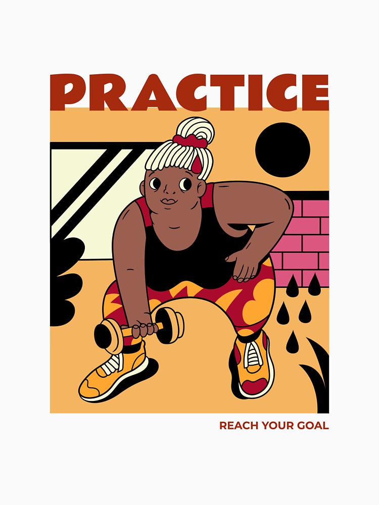 Practice reach your goal by Eugenie974 Unisex , , , Long Sleeve Tee