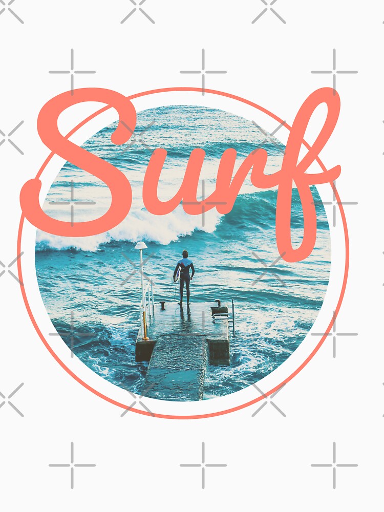 SURF - SURFING - Circle - BEST SURFING by Tropical Blood Unisex , , , Long Sleeve Tee
