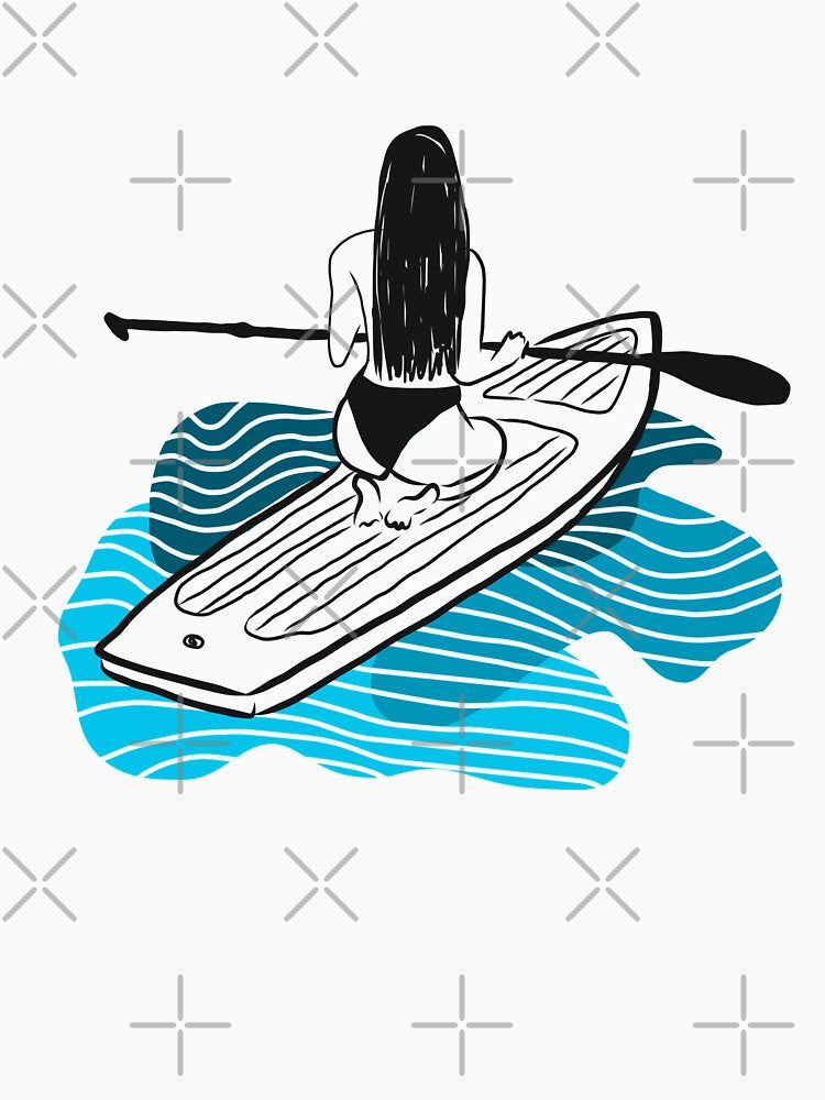 PADDLe surf surfing minimalist stand up paddle by Tropical Blood Unisex , , , Long Sleeve Tee
