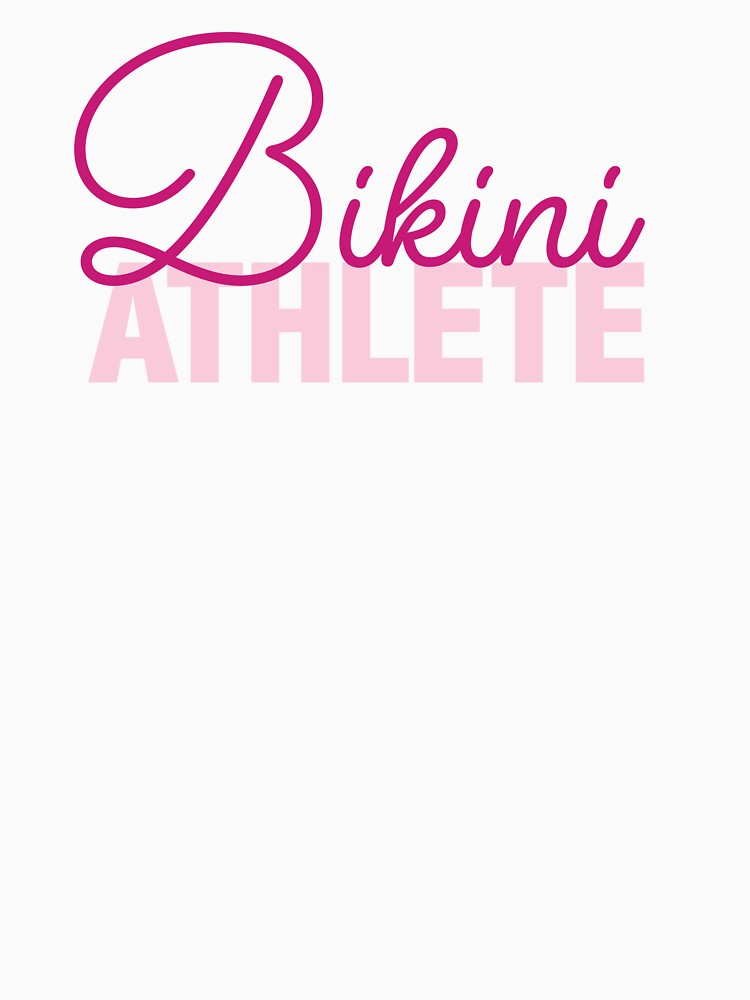 Bikini Athlete Pink by alicialaird Unisex , , , Long Sleeve Tee