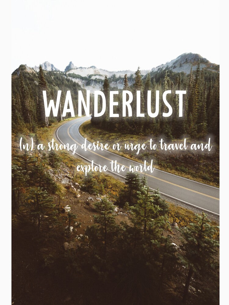Wanderlust Inspirational Travel Quote, Art, Inspiring Photography by SimpleConceptCo Unisex , , , Long Sleeve Tee