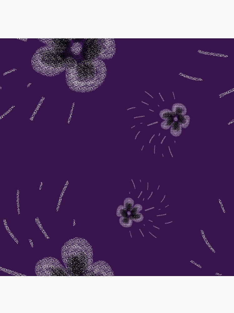 Flower flora stroke simple sketch violet pattern by Yana Mustafina | Boho Soulful Designs Unisex , , , Long Sleeve Tee
