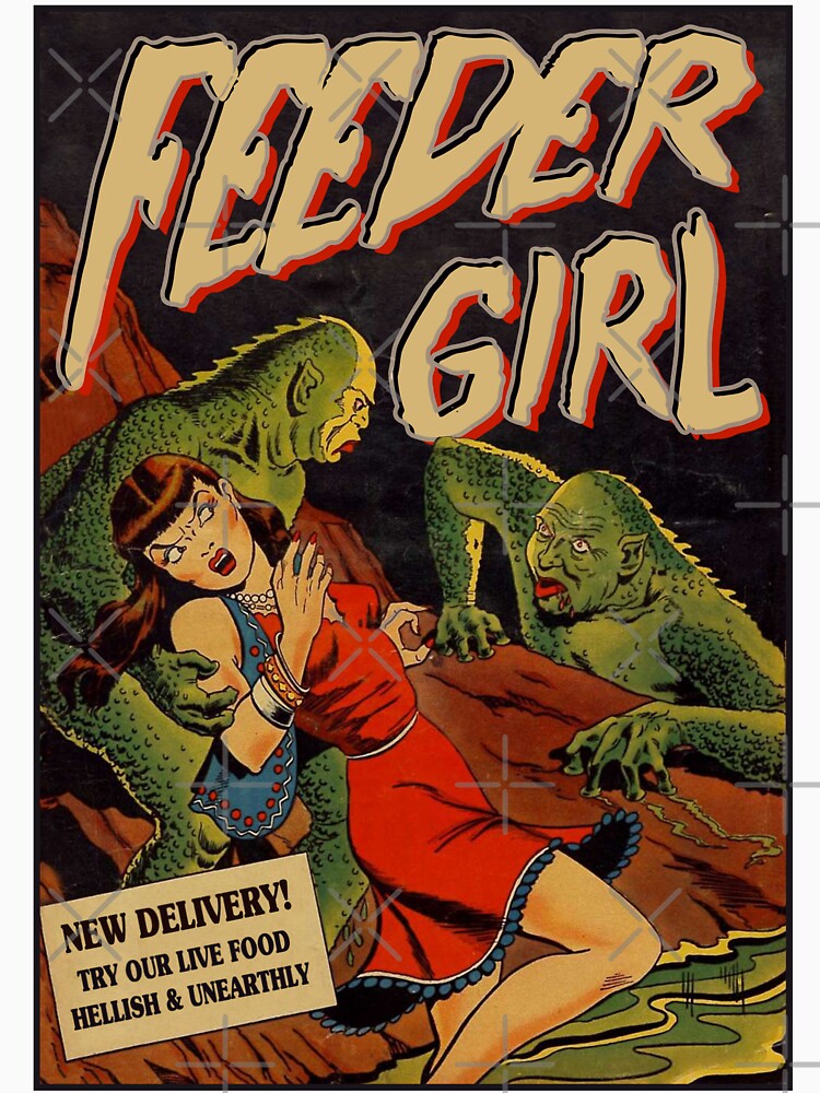 Vintage Lizard Man Life Food Retro Horror Poster Reptile Keeper Gift by TheAplus