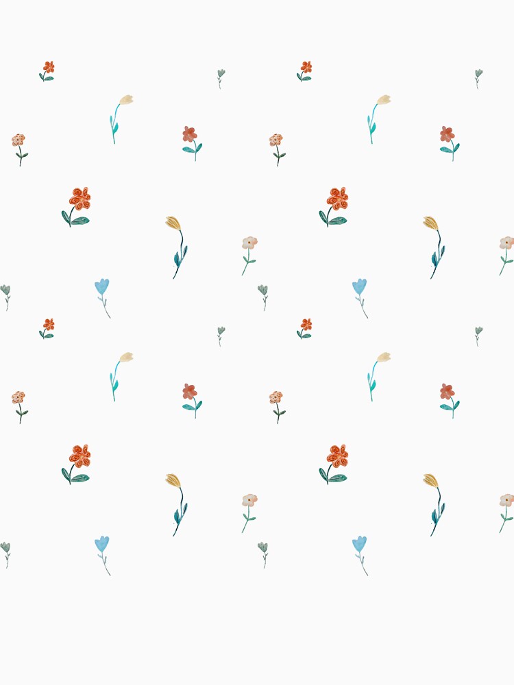 Flowers sketch flora seamless pattern a watercolor by Yana Mustafina | Boho Soulful Designs