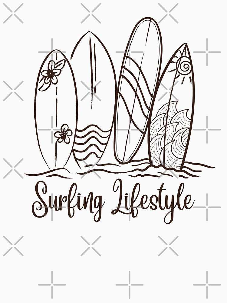 Surfing Lifestyle by trendingatees Unisex , , , Long Sleeve Tee