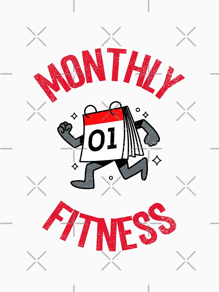 Monthly Fitness, Fitness Instructor by Fitness-Passion Unisex , , , Long Sleeve Tee