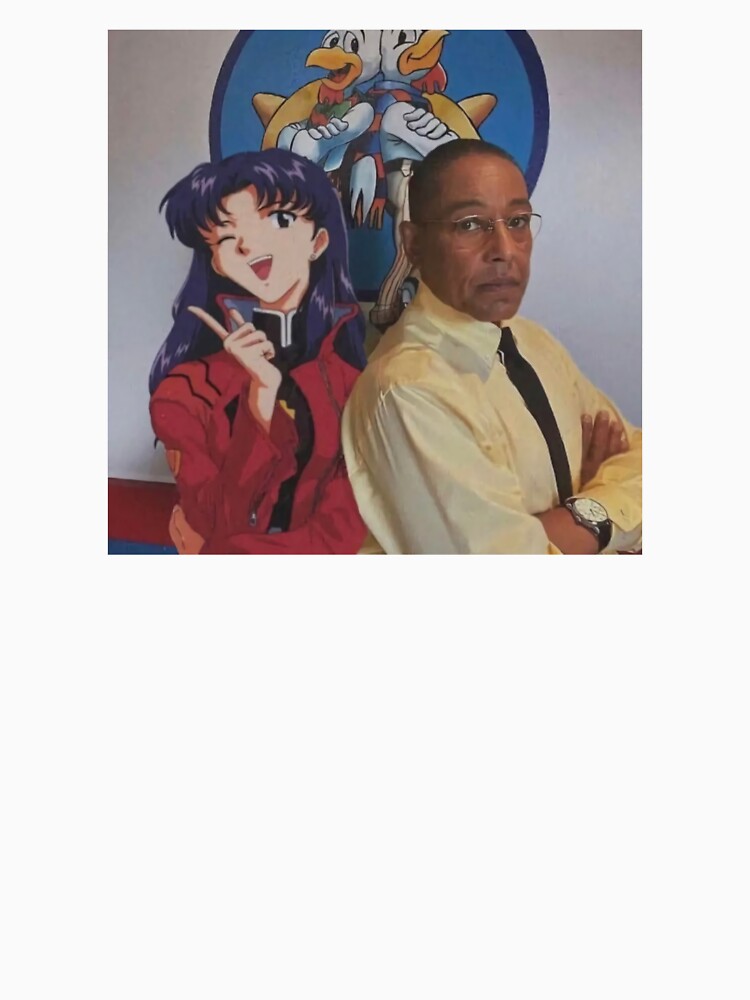 Misato and Gus Fring by ASamArt Unisex , , , Long Sleeve Tee