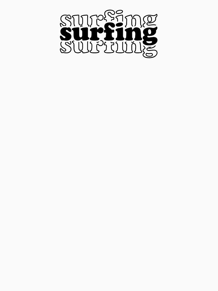Surfing Vintage - Funny Surfing Lover by Oussinc Unisex , , , Long Sleeve Tee
