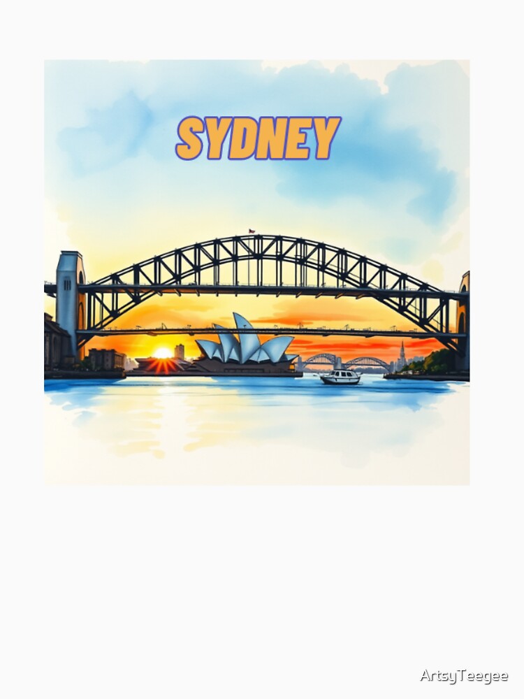 I Love Sydney by ArtsyTeegee Unisex , , , Long Sleeve Tee